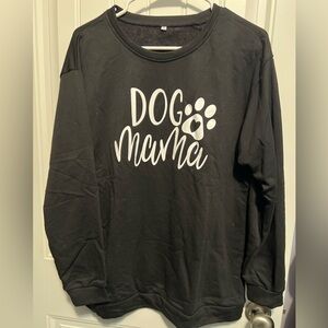Dog mama sweatshirt, light fabric